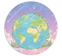 The Earth 1000 Pezzi Puzzle Giochi Di Puzzle Planet Puzzle Rotondo Puzzle Classico Puzzle Arte Bambini Decompressione E Regalo 1000pcs (67.5x67.5cm)