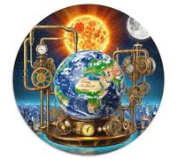 The Earth 1000 Pezzi Puzzle Giochi Di Puzzle Planet Puzzle Rotondo Puzzle Classico Puzzle Creativo Giocattolo Antistress Gioco Di Sfida Creativa Unica 1000pcs (67.5x67.5cm)
