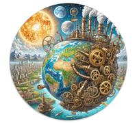 The Earth 1000 Pezzi Puzzle Giochi Di Puzzle Planet Rotonda Puzzle Giochi Intellettuali Per Adulti E Bambini Puzzle Creativo Giocattolo Antistress Regalo Famiglia 1000pcs (67.5x67.5cm)