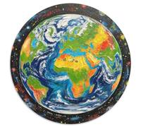 The Earth 1000 Pezzi Puzzle Giochi Di Puzzle Planet Rotonda Puzzle Giochi Intellettuali Per Adulti E Bambini Puzzle Arte Bambini Decompressione E Regalo 1000pcs (67.5x67.5cm)
