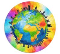 The Earth 1000 Pezzi Puzzle Giochi Di Puzzle Planet Rotonda Puzzle Giochi Intellettuali Per Adulti E Bambini Puzzle Creativo Giocattolo Antistress Regalo Famiglia 1000pcs (67.5x67.5cm)