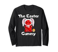 The Easter Gummy Bear Funny Easter Cute Kid's Red Maglia a Manica