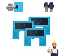 The Easy Hinge Mate - Your Quick Fix for Door Installation, Carpenter Latch Installation in Minutes, Adjustable Accurate Guide for Hinges Cutting for Quick Setup, Door Jamb Hinge Jig (3PC)