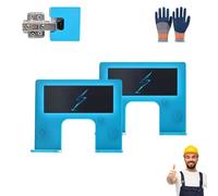 The Easy Hinge Mate - Your Quick Fix for Door Installation, Carpenter Latch Installation in Minutes, Adjustable Accurate Guide for Hinges Cutting for Quick Setup, Door Jamb Hinge Jig (2PC)