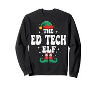 The Ed Tech Elf Funny Christmas Matching Group Felpa