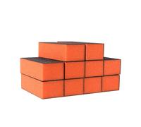 The Edge Nails Orange Sanding Block 100/180 Grit (10 Pack)