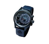 The Electricianz Blue Z - Orologio da uomo con quadrante luminoso a LED, design svizzero, modulo elettrico unico, cassa in acciaio inossidabile da 1,8 cm, cinturino in gomma blu, Blu