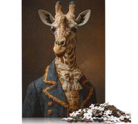 The Elegant Giraffe Jigsaw Puzzle Impossible 1000 Pezzi Decorazione Per La Casa. Rilassamento E Intelligence Per Adulti E Ragazzi Da 14 Anni 1000pcs (75x50cm)