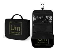 The Element of Confusion Borsa da toeletta da viaggio con stampa completa Borsa per il trucco Organizer per cosmetici portatile con gancio Borsa a mano, 22,5x18,5 cm, stile, 202402239