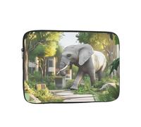 The Elephant in Utopia - Custodia antiurto per laptop, sottile, leggera, portatile, da viaggio, per 10"