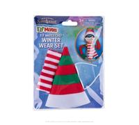 The Elf on the Shelf Elf Mates - Set di abbigliamento invernale per compagni di elfo, accessori con cappello, sciarpa e occhiali da sole, vestito natalizio da elfo, adatto per personaggi degli elfi