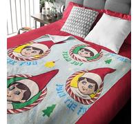 The Elf on the Shelf Team Joy Coperta con elfo, accessori ufficiali con elfo sullo scaffale: super morbida e accogliente coperta natalizia in pile per bambini, regalo di Natale per ragazzi e ragazze