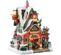 The Elf Service Sleigh & Sled Repair Santa's Wonderland Lemax Cod 55315