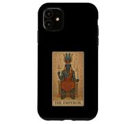The Emperor Amon - Carta dei tarocchi retrò con dio egiziano Custodia per iPhone 11
