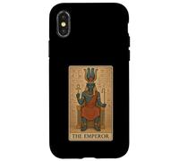 The Emperor Amon - Carta dei tarocchi retrò con dio egiziano Custodia per iPhone X/XS