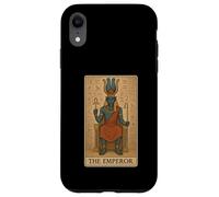 The Emperor Amon - Carta dei tarocchi retrò con dio egiziano Custodia per iPhone XR