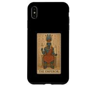 The Emperor Amon - Carta dei tarocchi retrò con dio egiziano Custodia per iPhone XS Max