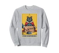 The Emperor Cat Tarocco Card Cat in Box Lover Funny Cat Felpa