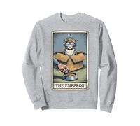 The Emperor Cat Tarocco Card Cat in Box Lover Funny Cat Felpa