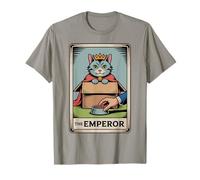 The Emperor Cat Tarocco Card Cat in Box Lover Funny Cat Maglietta