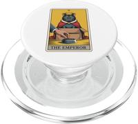The Emperor Cat Tarocco Card Cat in Box Lover Funny Cat PopSockets PopGrip per MagSafe