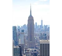 The Empire State Building with One World Trade Center: 6" x 9" Hardcover Notebook