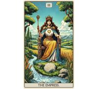 The Empress Tarocchi Puzzle di Legno Unico Card Pezzi By Fantasy Puzzles FP045