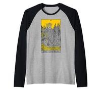 The Empress Tarot Card Vintage Maglia con Maniche Raglan