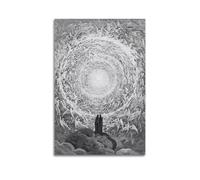 The Empyrean, Dante's The Divine Comedy di Gustave Dore, arte artistica da parete su tela, decorazione artistica da parete per soggiorno e camera da letto, 30 x 45 cm, senza cornice