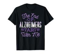 The End of Alzheimer's Starts with Me Viola Meme Maglietta