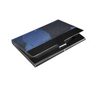 The End Of The World - Porta biglietti da visita sottile con porta carte in pelle e acciaio inossidabile per proteggere le tue carte