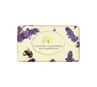 The English Soap Company Saponetta Avvolta Vintage, Sapone al Burro di Karité Profumato alla Lavanda Inglese, Idratante per il Corpo, Profumo di Lavanda Inglese 190g