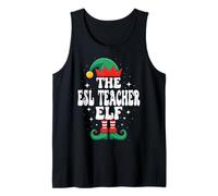 The ESL Teacher Elf Funny Christmas Matching Group Canotta