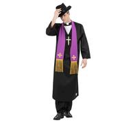 The Esorcista Father Merrin Prete Costume Vestaglia Adulti Halloween da Film