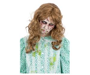 The Esorcista Regan Parrucca Lungo Messy Ondulato Halloween Costume Zenzero