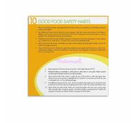 The Essential Healthy Diet & Nutrition Guide Posters - Set of 6 Educational Wall Art for Kitchen, Dining Room, Clinic or Home Decor(Unframed,16x24inch(40x60cm))