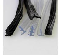 The Essential Home Upgrade - Striscia sigillante in PVC, lunghezza 2 m, colore: Nero (tipo 70)