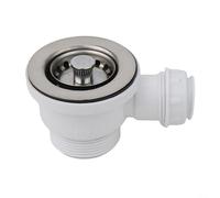 The Essential Kitchen Tool - Kit di scarico per lavello in acciaio inox, con una comoda dimensione di 70 mm