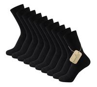 The Essentials Wardrobe 10 paia di calzini unisex in bambù da uomo e donna, naturalmente antibatterici, rinforzati su tallone e punta, calzini per adulti, con cuciture piatte, lavabili in lavatrice,