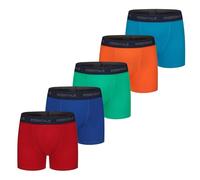The Essentials Wardrobe Boxer da bambino, confezione da 5 pezzi, colore nero e grigio, taglia 2-13 anni, Luminoso., 6-7