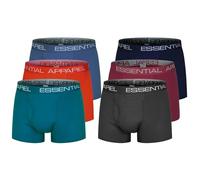 The Essentials Wardrobe Boxer da uomo, confezione da 6 pezzi, con elastico in vita, taglie S-4XL, Medio, 4XL