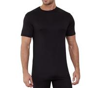 The Essentials Wardrobe Maglia intima termica da uomo a maniche corte a maniche lunghe, caldo, strato base, S-XL, Manica corta - Nero, S