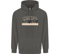 The Eternal Caldi Ultimo Parodia Ateismo Teschi Bambini Felpa con Cappuccio