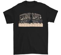 The Eternal Caldi Ultimo Parodia Ateismo Teschi Uomo T-Shirt 100% Cotone