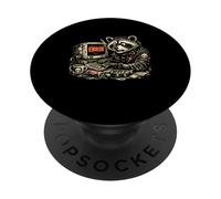 The Eternal Debugger Divertente Trash Panda IT Programmatore Raccoon PopSockets PopGrip Adesivo