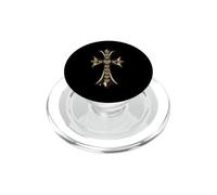 The Eternal Heart in Pave Celtic Gold Cross PopSockets PopGrip per MagSafe