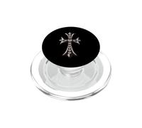 The Eternal Heart in Pave Celtic Silver Cross PopSockets PopGrip per MagSafe