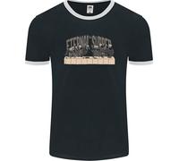 The Eternal Supper Last Parody Atheist Skulls Uomo Ringer T-Shirt FotL