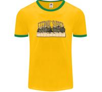 The Eternal Supper Last Parody Atheist Skulls Uomo Ringer T-Shirt FotL