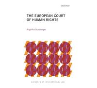 Angelika Nussberger The European Court of Human Rights (Tascabile)